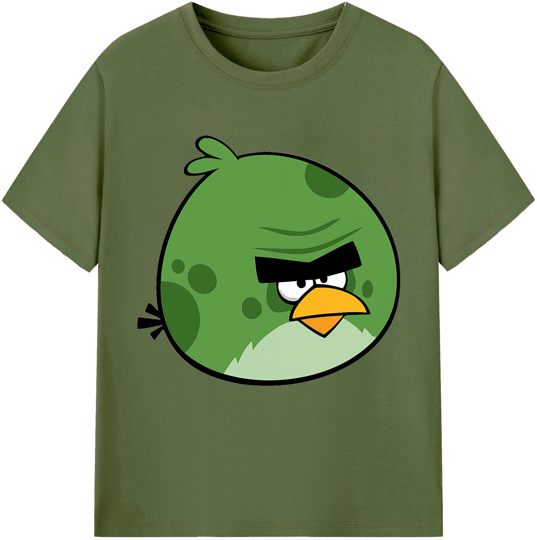 （画像用） Angry Birds アングリーバード 綿100％半袖Tシャツ（フロントプリント）